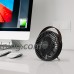 USB Desk Fan  EasyAcc 4 Inch USB Mini Table Fan Easy Cleaning Electric Protable Fan 3 Blades With Leather Handle Personal Fan ON/OFF Adjustable fit all USB Device For Office Home Desktop Table - Black - B07CKLX897